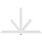 Ekena Millwork Kennewick Architectural Grade PVC Gable Bracket, 72"W x 45"H x 2"D x 4"F, 15/12 Pitch GBP072X45X0204KEN00 - alternate 4